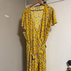 Loft Plus Knee-length Wrap dress 24W
